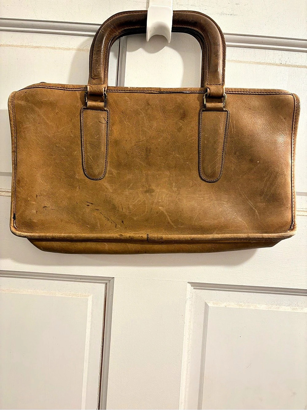 Vintage Coach Leather Laptop Bag in Brown